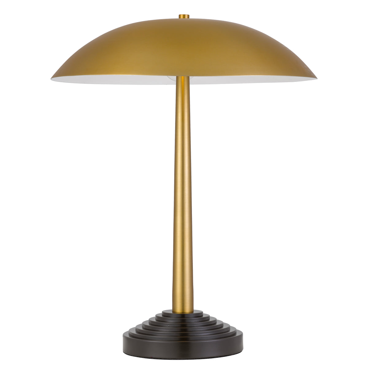 TFS TABLE LAMP 2x25wE27max D400 H500 TOUCH SWITCH ANTIQUE BRASS / DARK COFFEE