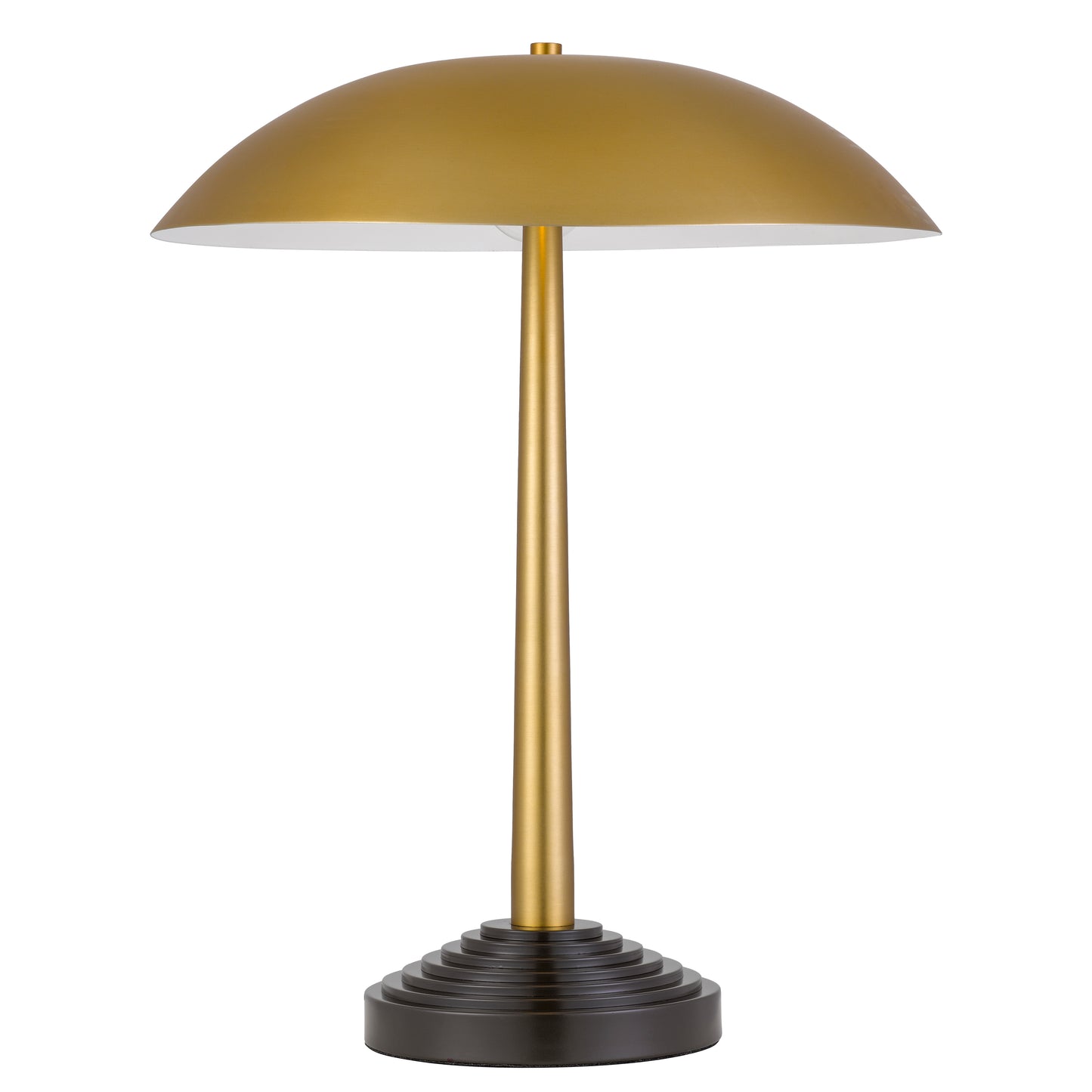 TFS TABLE LAMP 2x25wE27max D400 H500 TOUCH SWITCH ANTIQUE BRASS / DARK COFFEE