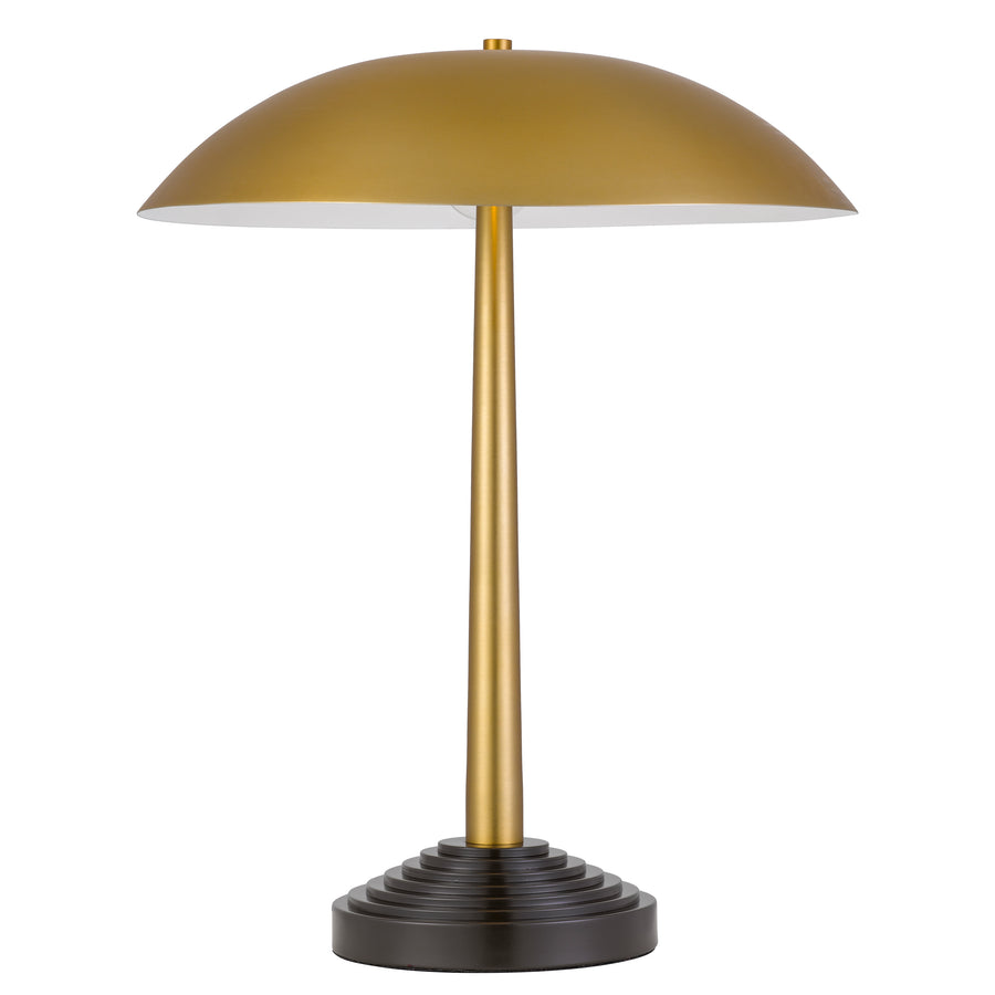TFS TABLE LAMP 2x25wE27max D400 H500 TOUCH SWITCH ANTIQUE BRASS / DARK COFFEE