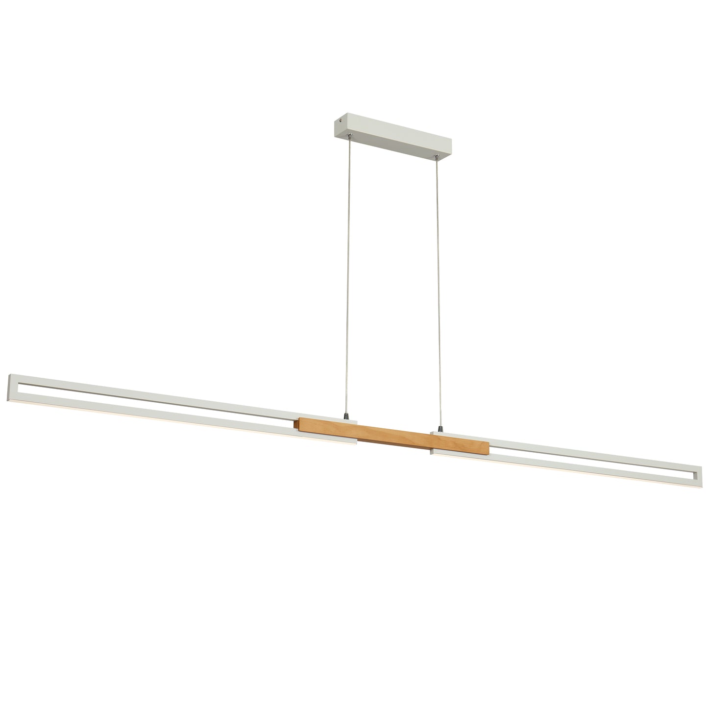 TFS 180CM LED PENDANT 36wLED 2080Lm cab.2M 3CCT WALL SWT WHITE / OAK WOOD