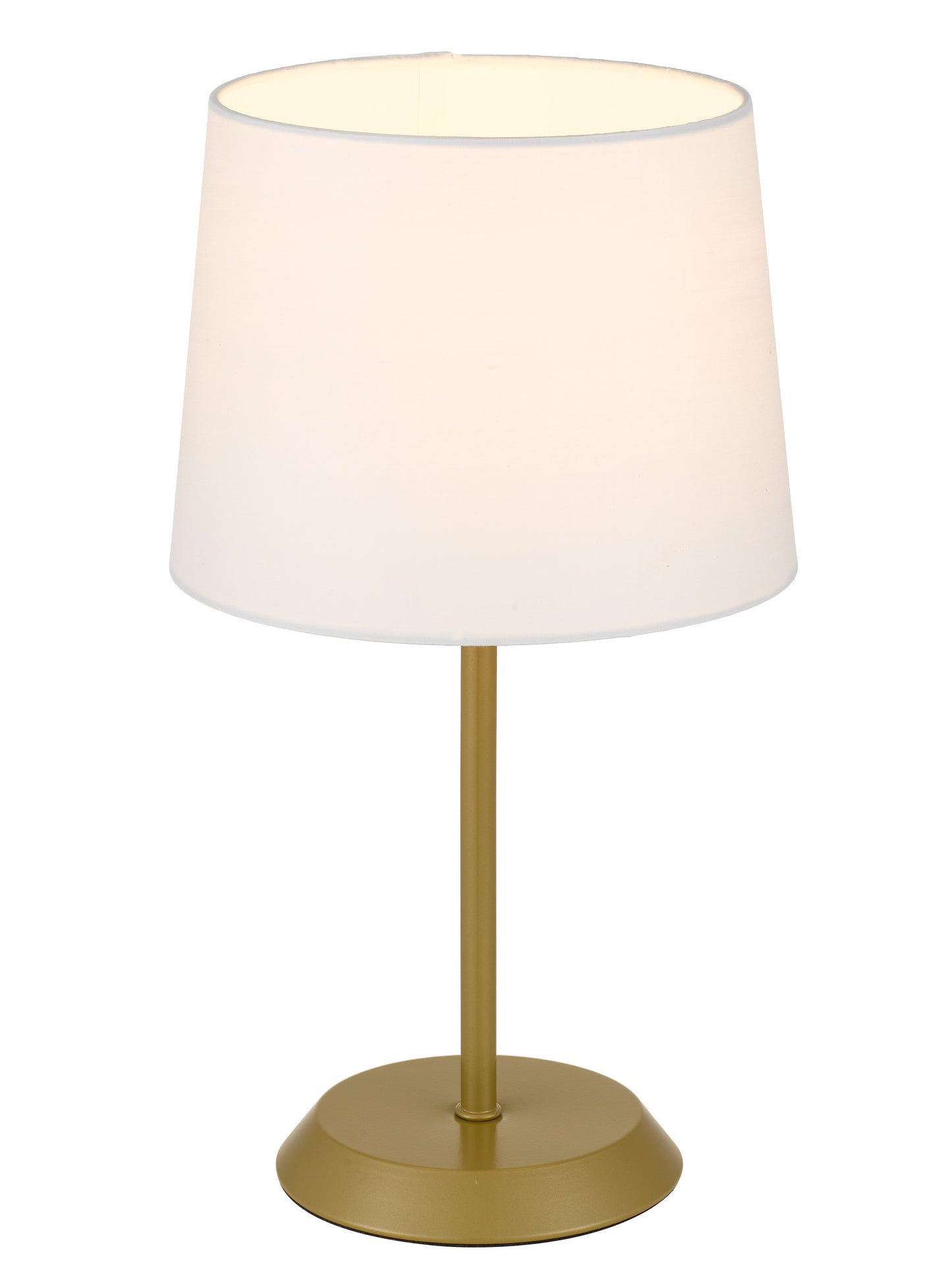 TFS TABLE LAMP 25wE27max H:400 D:225 GOLD/IVORY Inline Switch