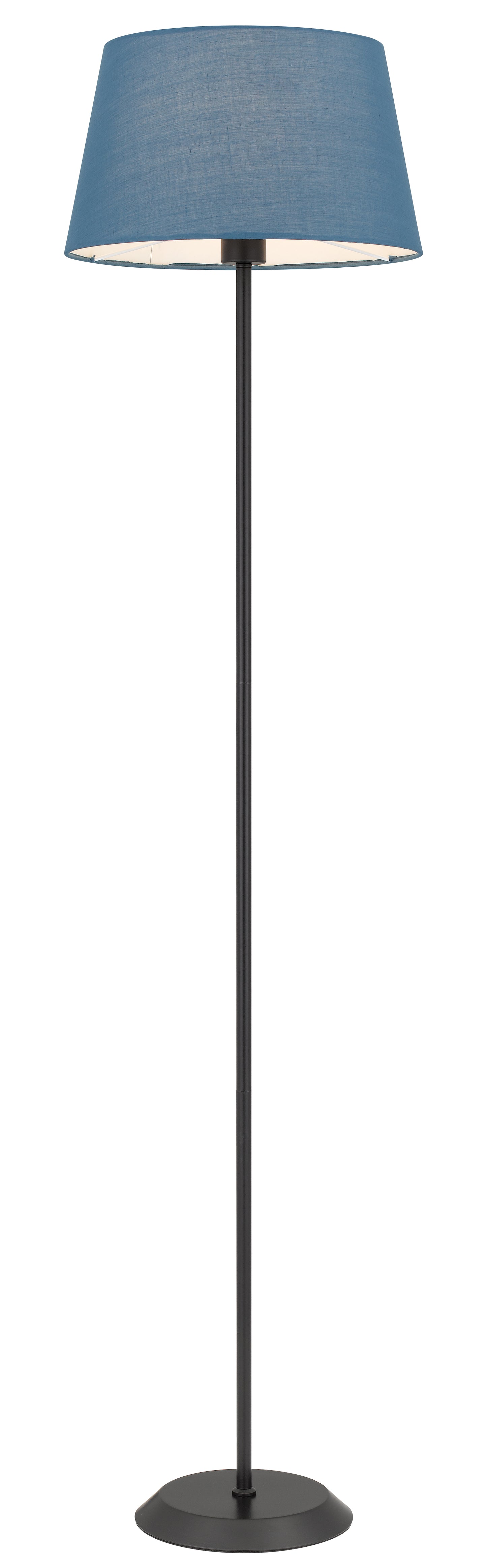 TFS FLOOR LAMP 25wE27max H:1480 D:360 BLACK/BLUE Foot Switch