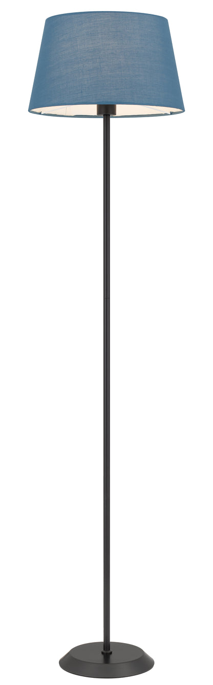 TFS FLOOR LAMP 25wE27max H:1480 D:360 BLACK/BLUE Foot Switch