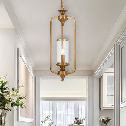Ancona TFS 1LT PENDANT 25wE14max D210 H540 chain 2m COPPER / CLEAR GLASS