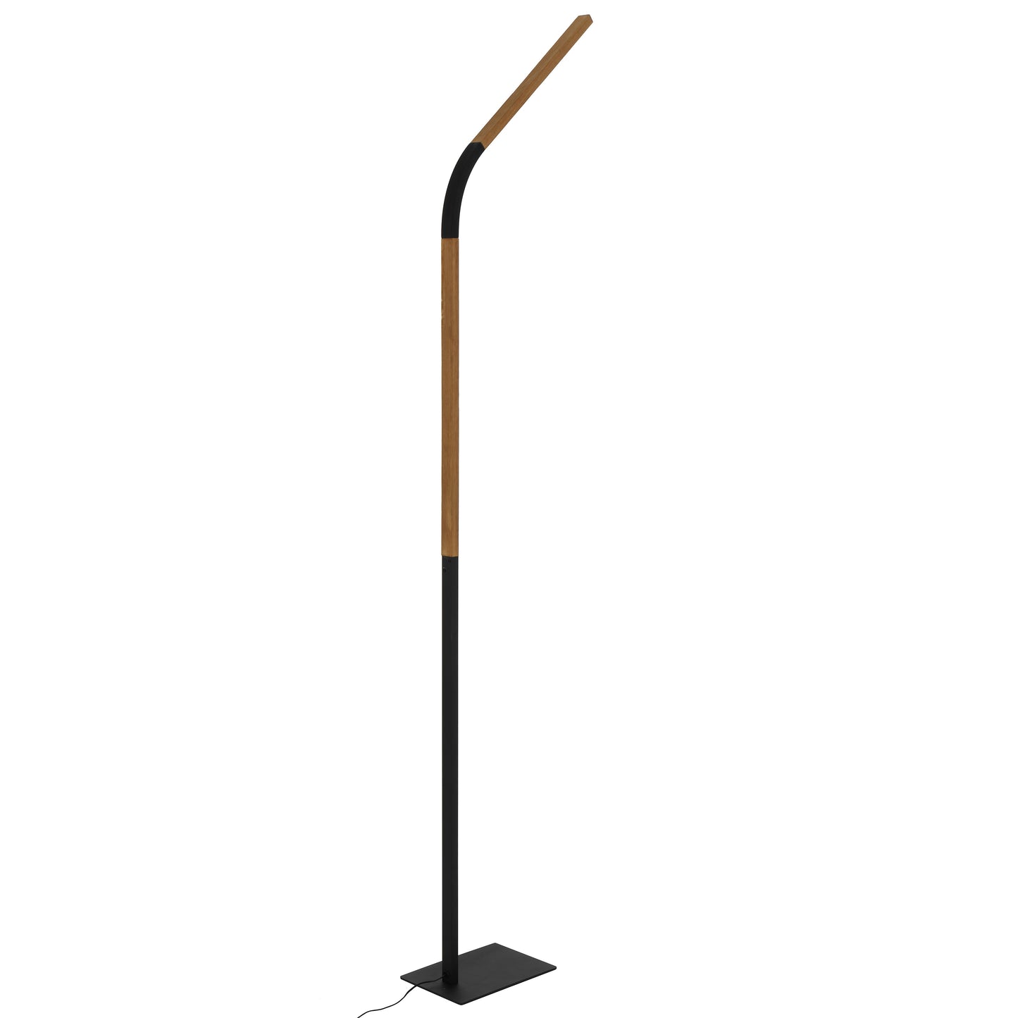 TFS FLOOR LAMP 10wLED L435 W150 H1400 990Lm FOOT SWTC 3000K BLACK MATT/ASH TIMBER