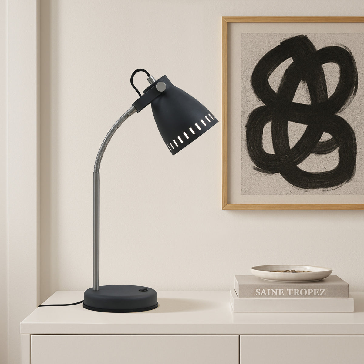 TFS TABLE LAMP 25wE27 max H540 D150 NOVA FL-DGY / NK
