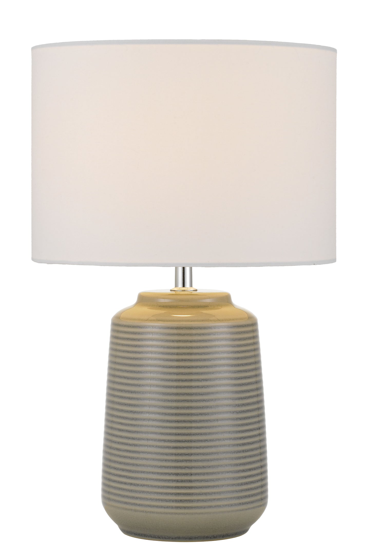 TFS CERAMIC TABLE LAMP 25wE27max H:425 D:260 GREY/WHITE