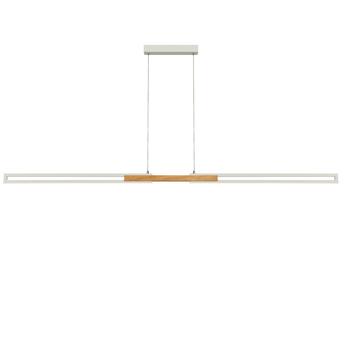 TFS 180CM LED PENDANT 36wLED 2080Lm cab.2M 3CCT WALL SWT WHITE / OAK WOOD