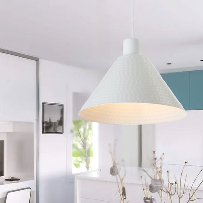 TFS 32CM PENDANT 25wE27max D320 H170 TEX 2M WHITE SATIN