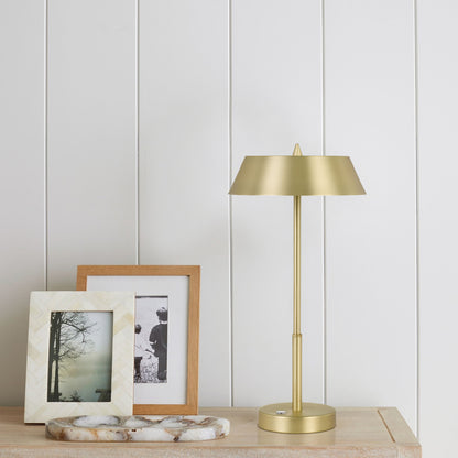 TFS TABLE LAMP 7w LED 3 WAY TOUCH SWITCH H:425 D:220 BRASS/GOLD 3000K 580Lm