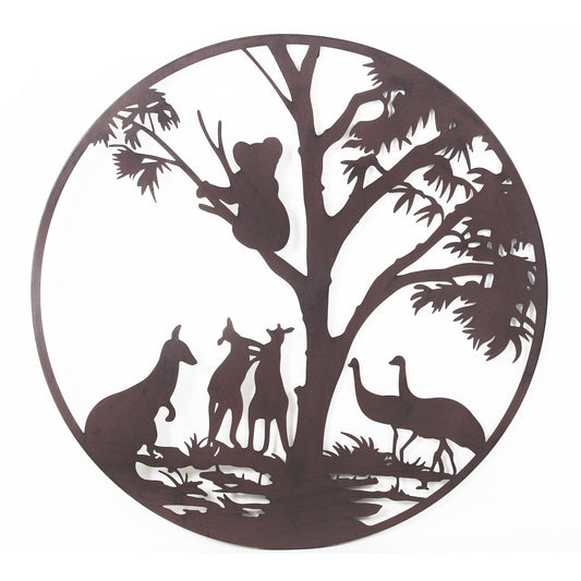Rusty Australian Wildlife Metal Wall Décor