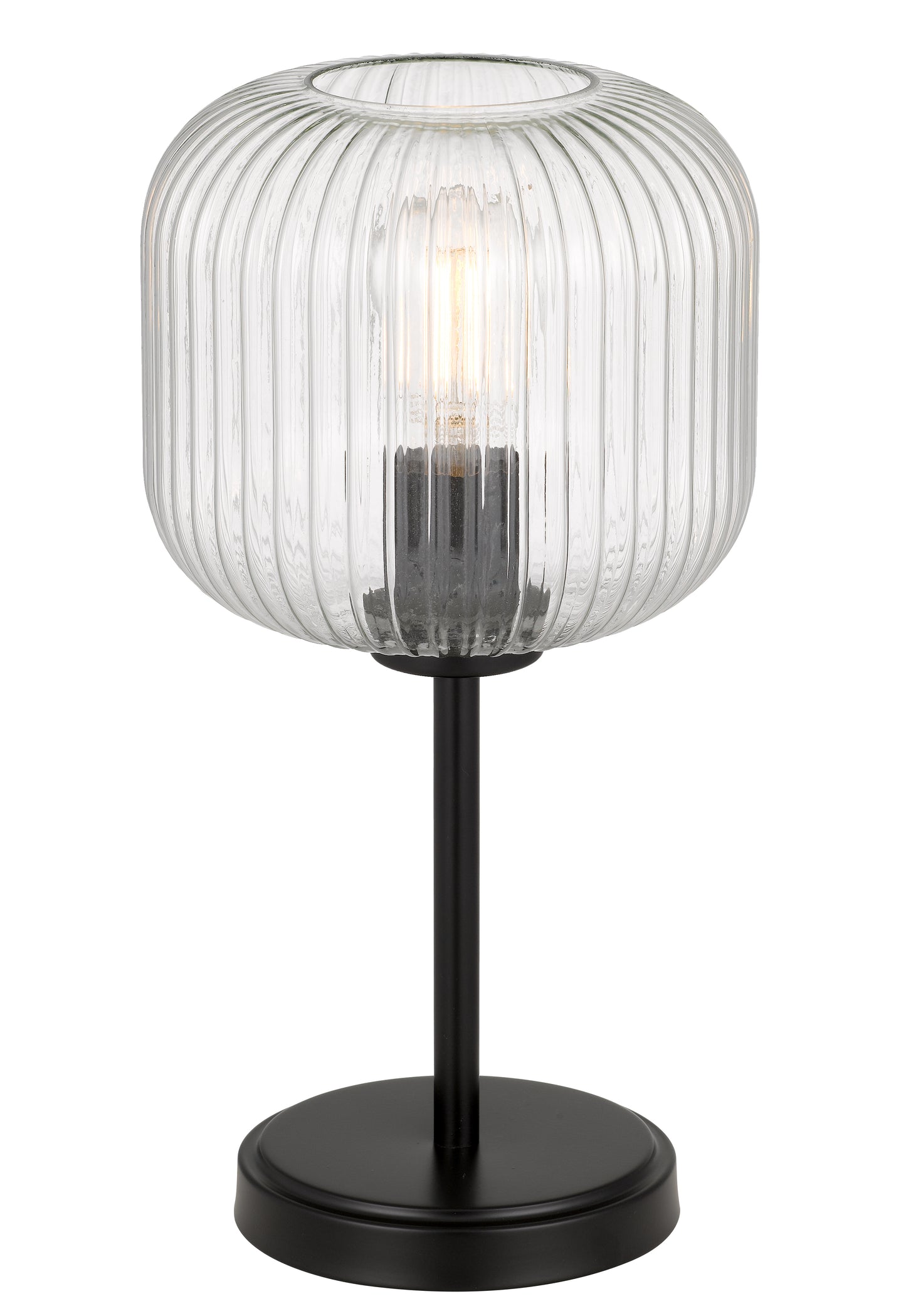 TFS TABLE LAMP 25wE27max D:205 H:390 BLACK/CLEAR