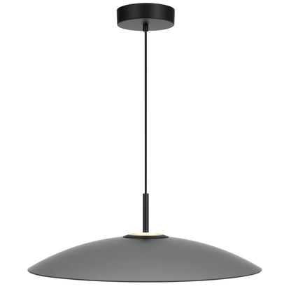 Noraline TFS PENDANT 2x6wLED nonDIM 3000K D:600 cab.2m BLACK MATT/ SMOKE