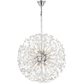 TFS 12LT PENDANT 12x6wG9max D:600 CHAIN 2M CRYSTAL H: 240 CHROME / CLEAR