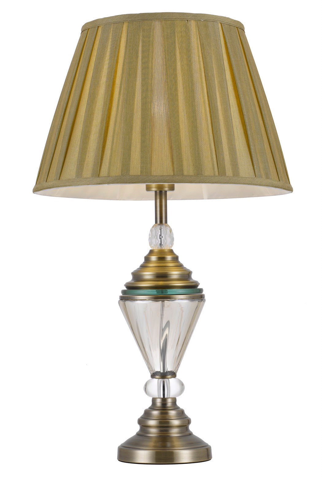 TFS TABLE LAMP 40wE27 D:400 H:600 ANT.BRASS / GOLD