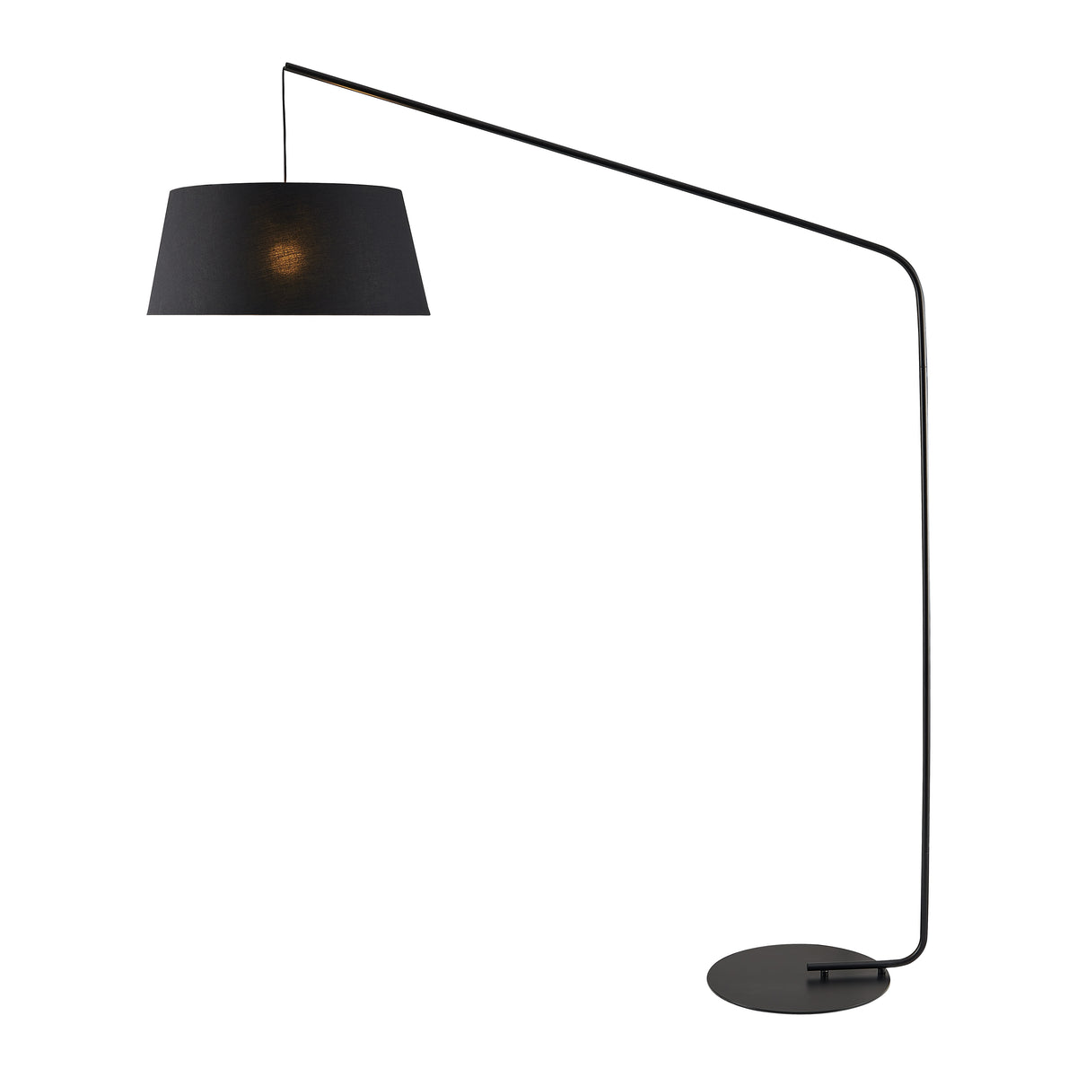 TFS FLOOR LAMP 25wE27max L1510 W500 H1800 cab:2.0m foot BLACK MATT/BLACK-GOLD MATT