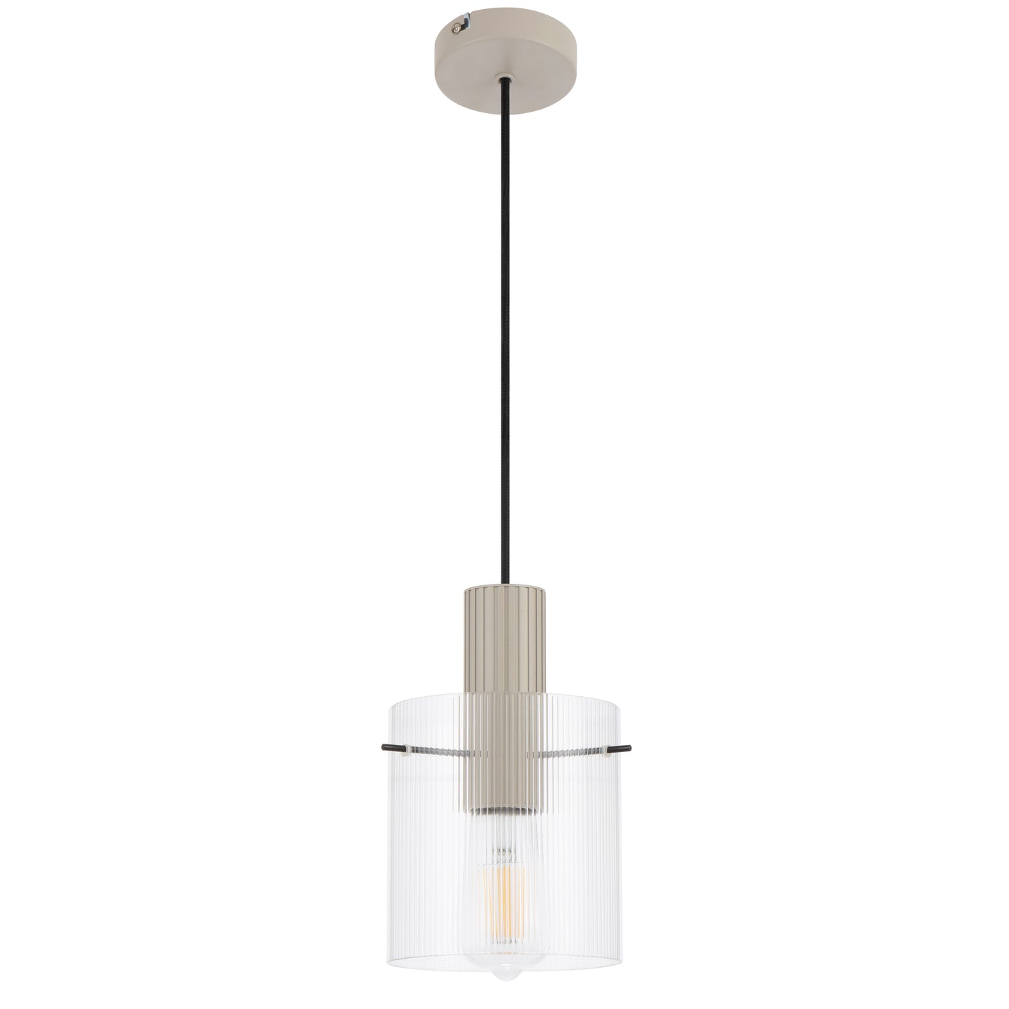 TFS 14CM PENDANT 25wE27max D140 H225 cab 2m GREY / CLEAR