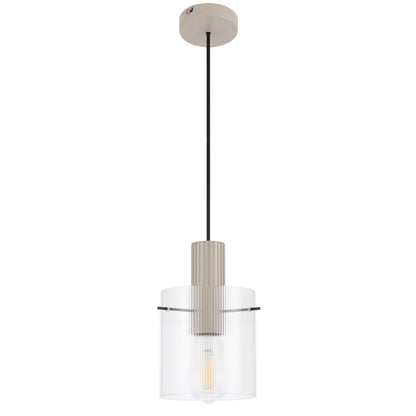 TFS 14CM PENDANT 25wE27max D140 H225 cab 2m GREY / CLEAR