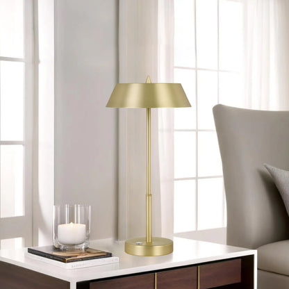 TFS TABLE LAMP 7w LED 3 WAY TOUCH SWITCH H:425 D:220 BRASS/GOLD 3000K 580Lm