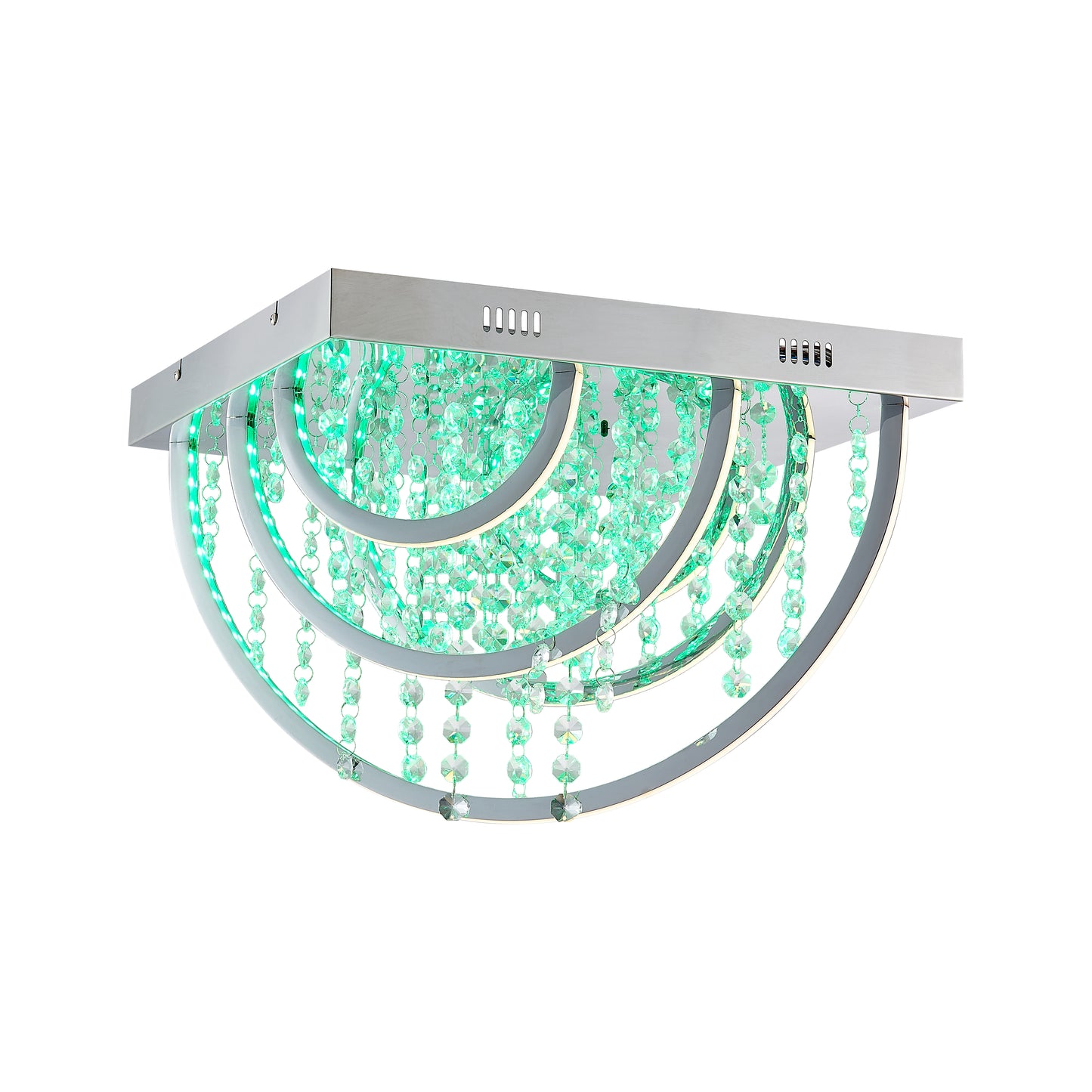 TFS CTC 25wLED 4000K L420 W420 H310 DIM+RGB BY RMTE 2500LM CHROME/CRYSTAL