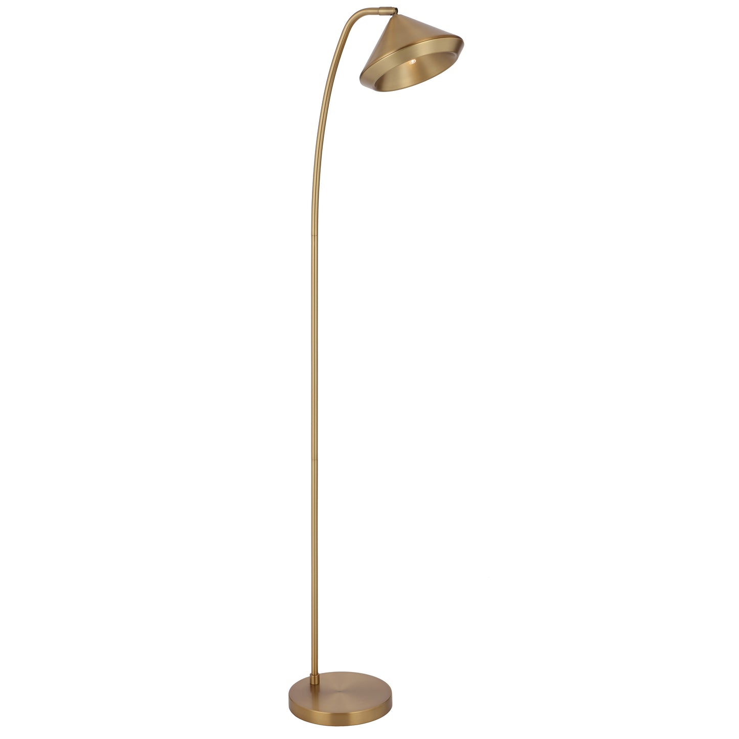 TFS FLOOR LAMP 6wG9max L310 W200 H1380 foot switch YELLOW BRASS