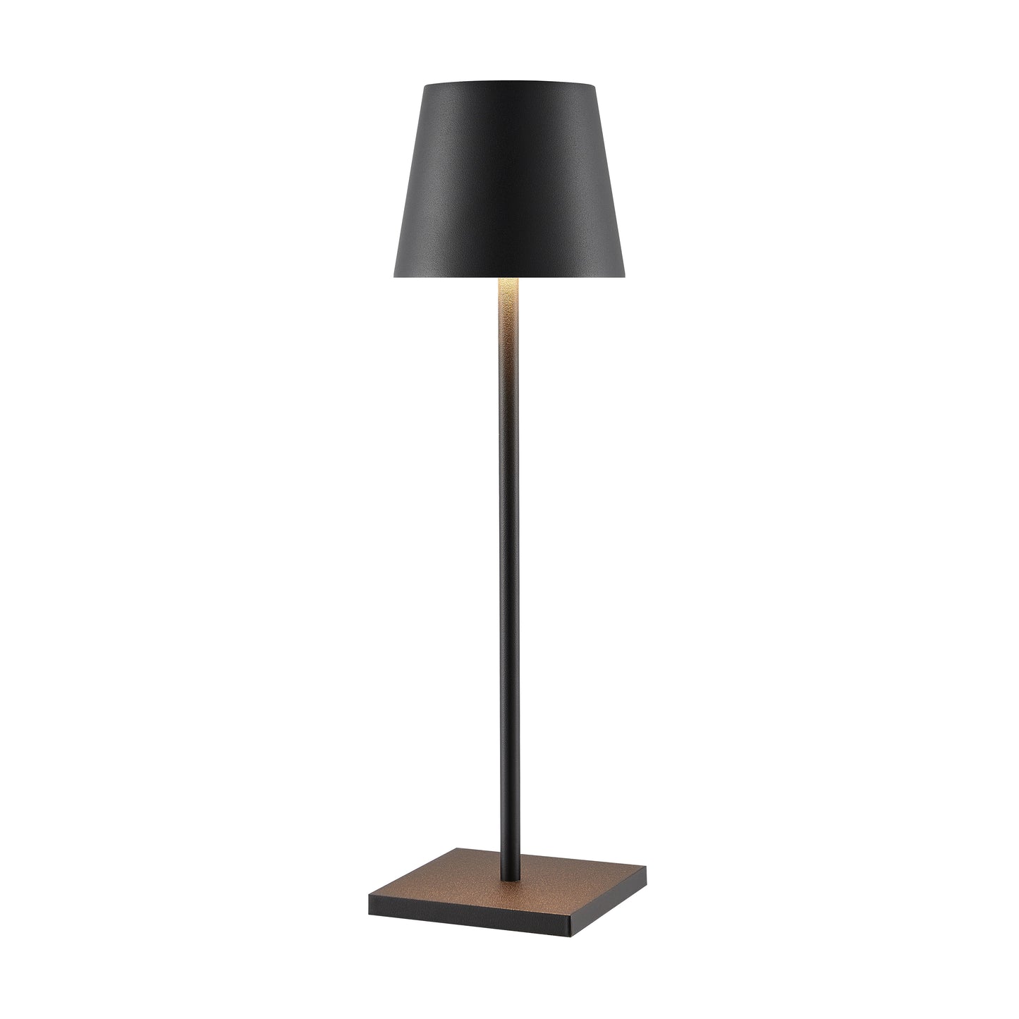 TFS RECHARGEABLE TABLE LAMP 3wLED D108 H380 IP54 1.5M 3000 K 300LM 2X2000mah BLACK SAND