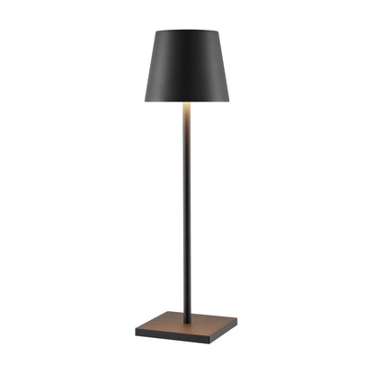 TFS RECHARGEABLE TABLE LAMP 3wLED D108 H380 IP54 1.5M 3000 K 300LM 2X2000mah BLACK SAND