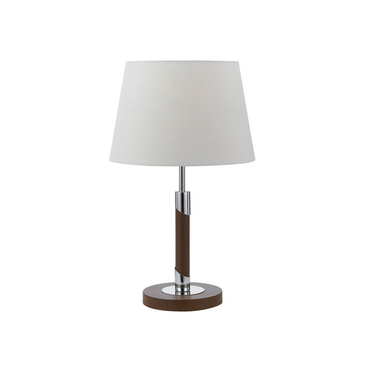 TFS TABLE LAMP 25wE27 D:300 H:500 WALNUT PAINTED/ WHITE - DARK