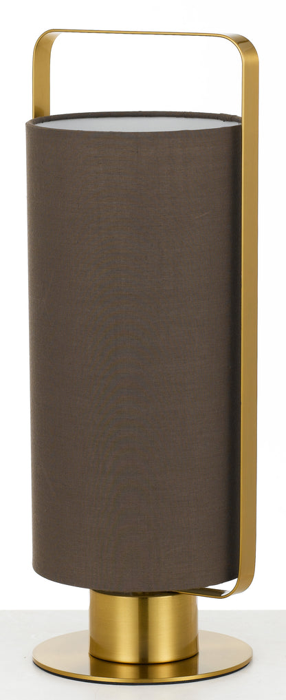 TFS TABLE LAMP 25wE27max H450 D160 MOCCA + ANT.GOLD