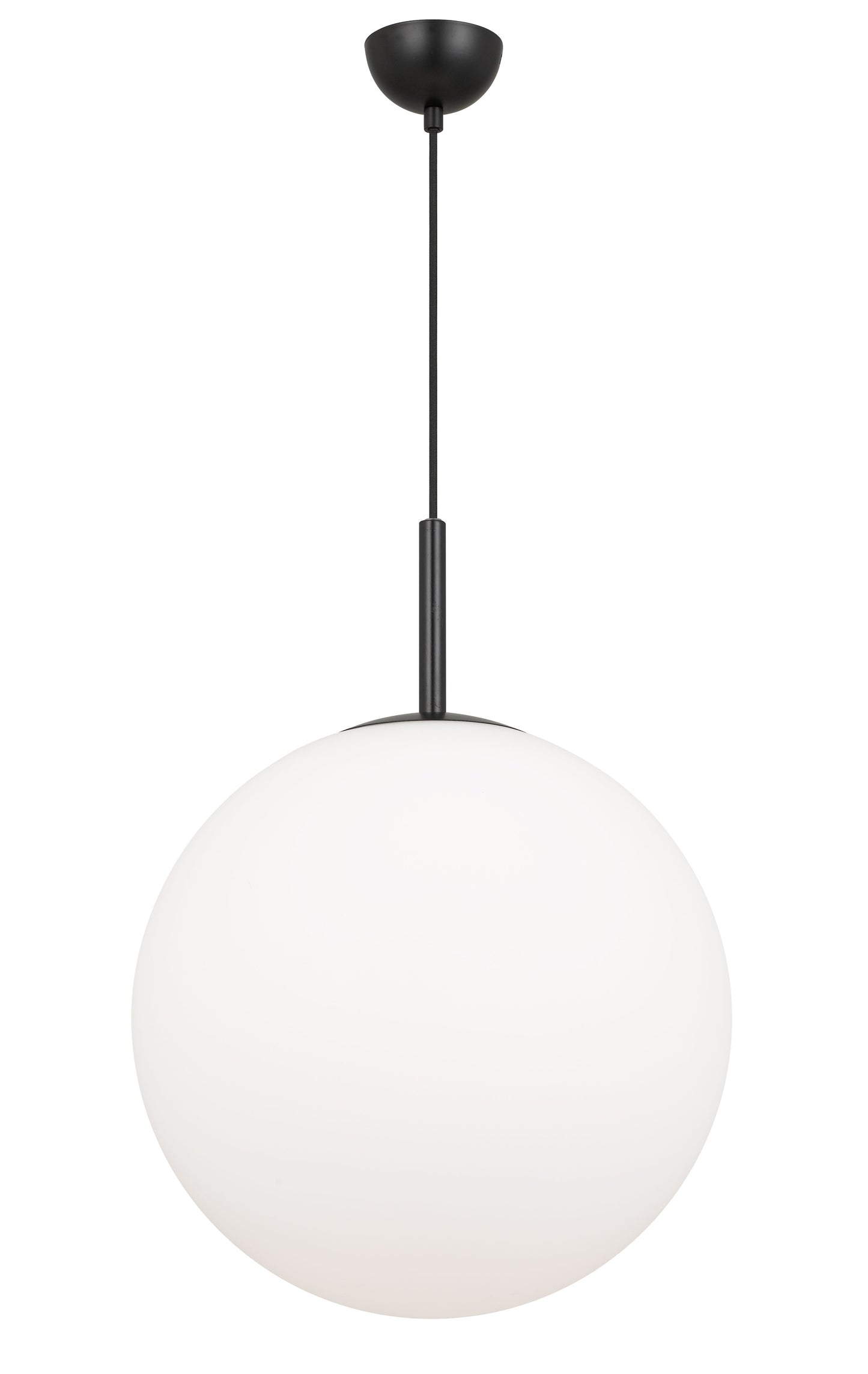 TFS 16 PENDANT 25w E27 D:400 CAB:2m BLACK / OPAL MATT