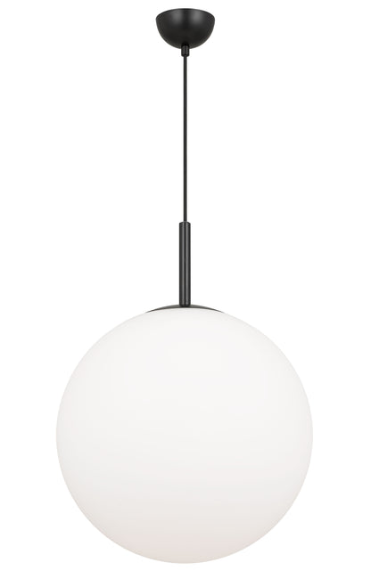TFS 16 PENDANT 25w E27 D:400 CAB:2m BLACK / OPAL MATT