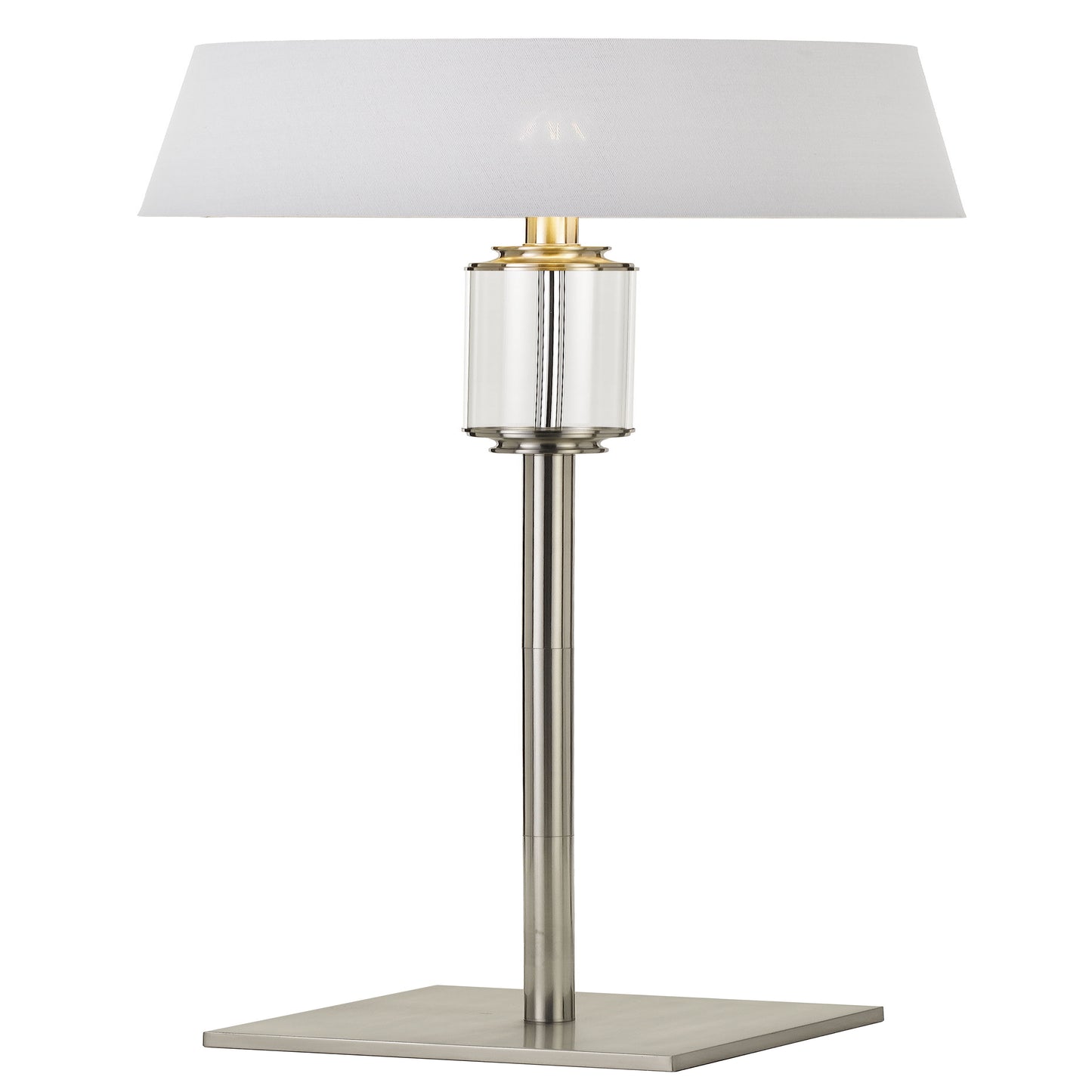 Ivory TFS FLOOR LAMP 25wE27max D:330 H:1550 cable2.0 FOOT SWT NICKEL/CLEAR+WHITE/SILVER