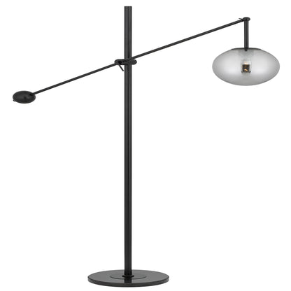 TFS FLOOR LAMP 25wE27max L:1200 H:1800 Foot Switch BLACK / SMOKE