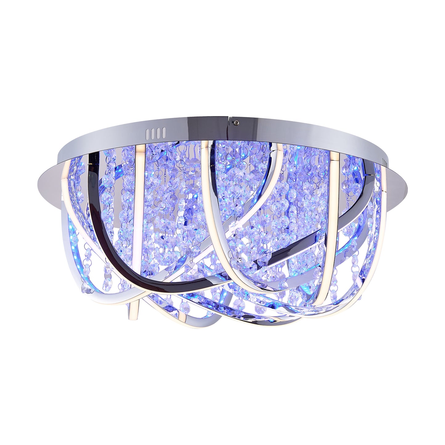 TFS CTC 44wLED 4000K D550 H220 DIM+RGB BY RMTE 3600LM CHROME/CRYSTAL