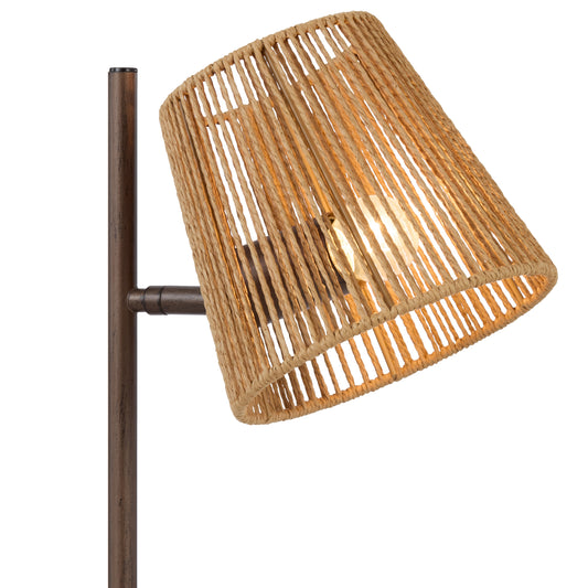 Terni TFS TABLE LAMP 25wE27max L330 W180 H545 inline swt BRONZE / NATURAL STRING
