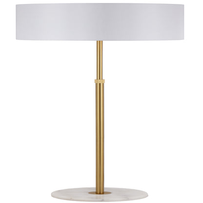 Vitashade TFS FLOOR LAMP 25wE27max H:1600max D:400 foot switch WHITE MARBLE/ANT GOLD/IVORY