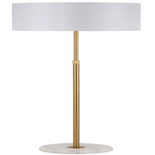Vitashade TFS FLOOR LAMP 25wE27max H:1600max D:400 foot switch WHITE MARBLE/ANT GOLD/IVORY