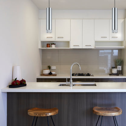 TFS PENDANT 5wGU10LED dim D:120 H:500 2.0cab ALM/SILVER/MARBLE -3000K 500Lm