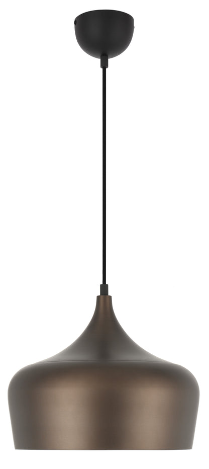 TFS 30 PENDANT 25wE27max D300 H270 + 1.5 TEX BRONZE BRUSHED (BLACK)