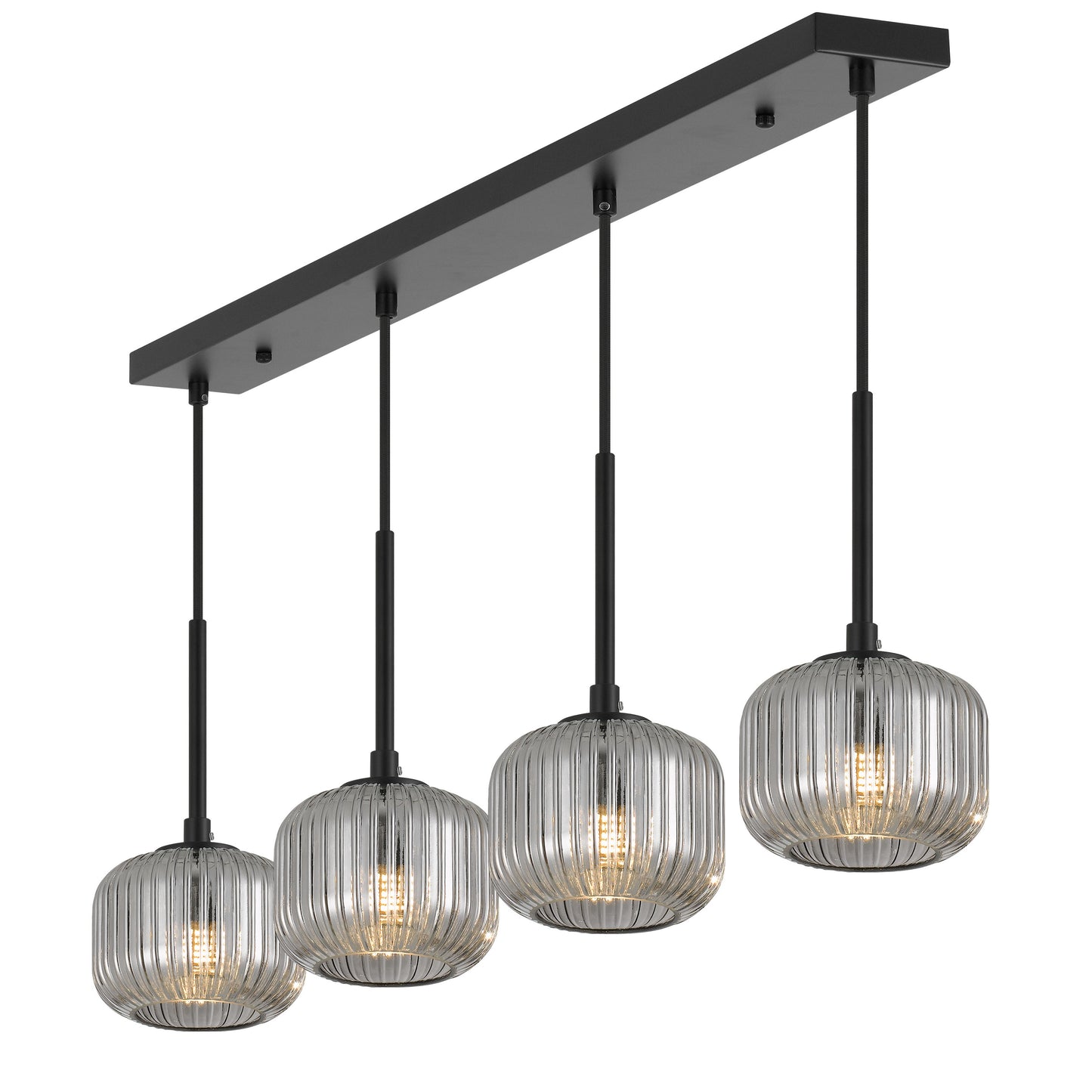 TFS 4 PENDANT 4*3wG9 NON-DIM L900D110cab2.0 BLACK / SMOKE / 3000K