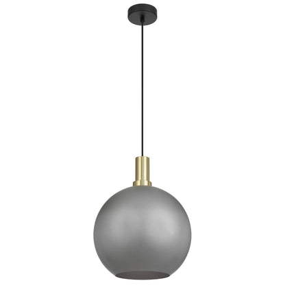 Lumoton TFS 30 PENDANT 25wE27max D:300 CAB:2m BLACK MATT/ GOLD/ GREY SMOKE