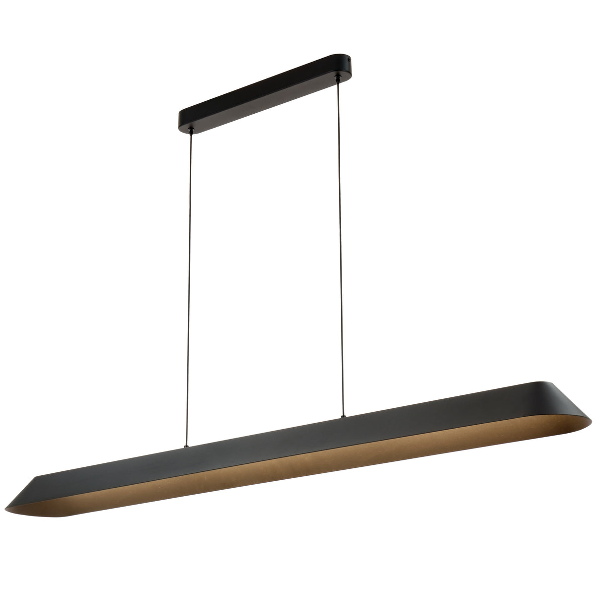 TFS PENDANT 40wLED 3CCT 3000K-5000K by 3STEP L1500 H75 W175 1580Lm cab 2M BLACK SAND