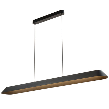 TFS PENDANT 40wLED 3CCT 3000K-5000K by 3STEP L1500 H75 W175 1580Lm cab 2M BLACK SAND