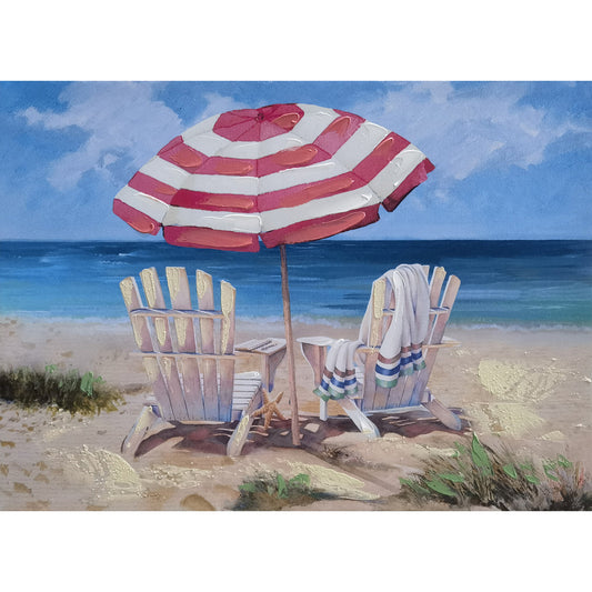 Beach View Hand Painting Picture