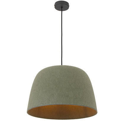 TFS FELT PENDANT 25wE27max D430 H270 cab 2m GREEN FELT