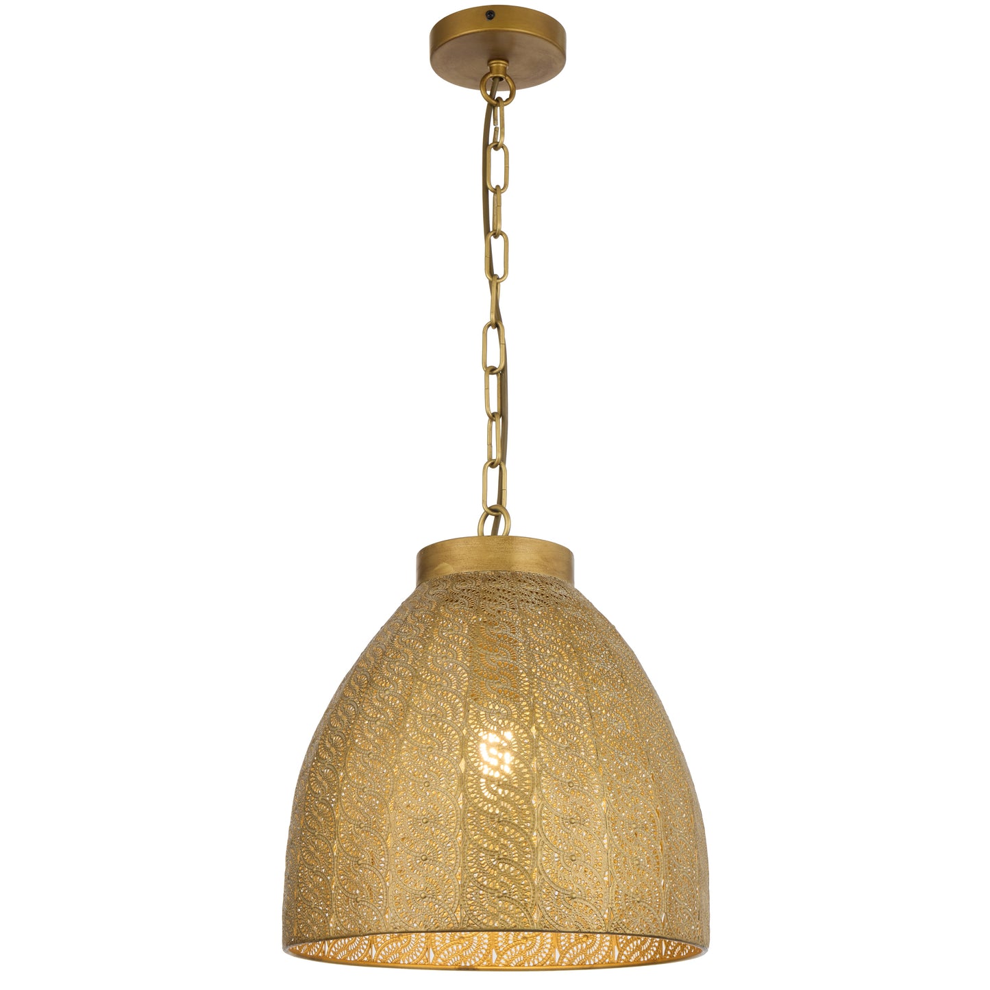 TFS PENDANT 25wE27max D350 H370 chain 2m cab. brown ANTIQUE BRASS