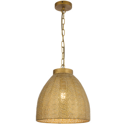 TFS PENDANT 25wE27max D350 H370 chain 2m cab. brown ANTIQUE BRASS