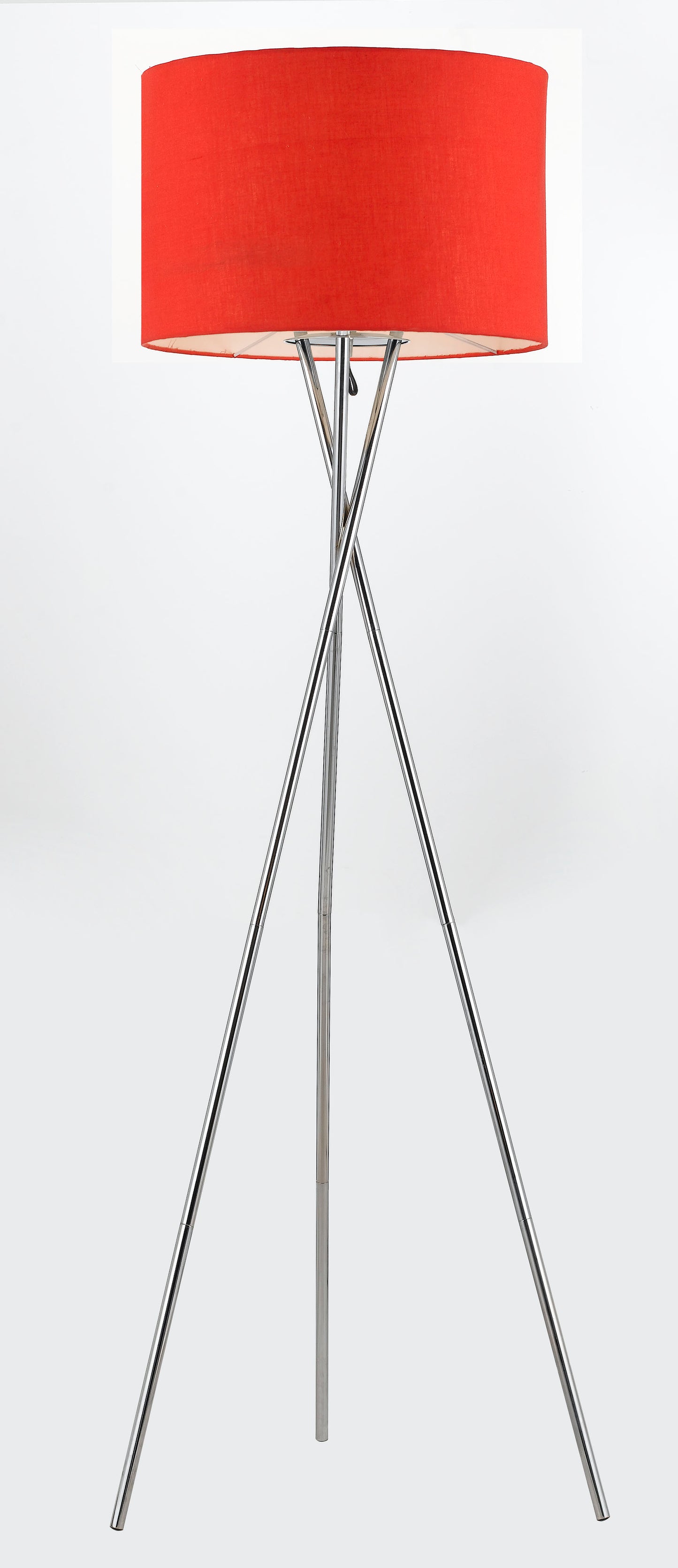 TFS FLOOR LAMP 60wE27max. D:450 H:1600 CHROME / RED