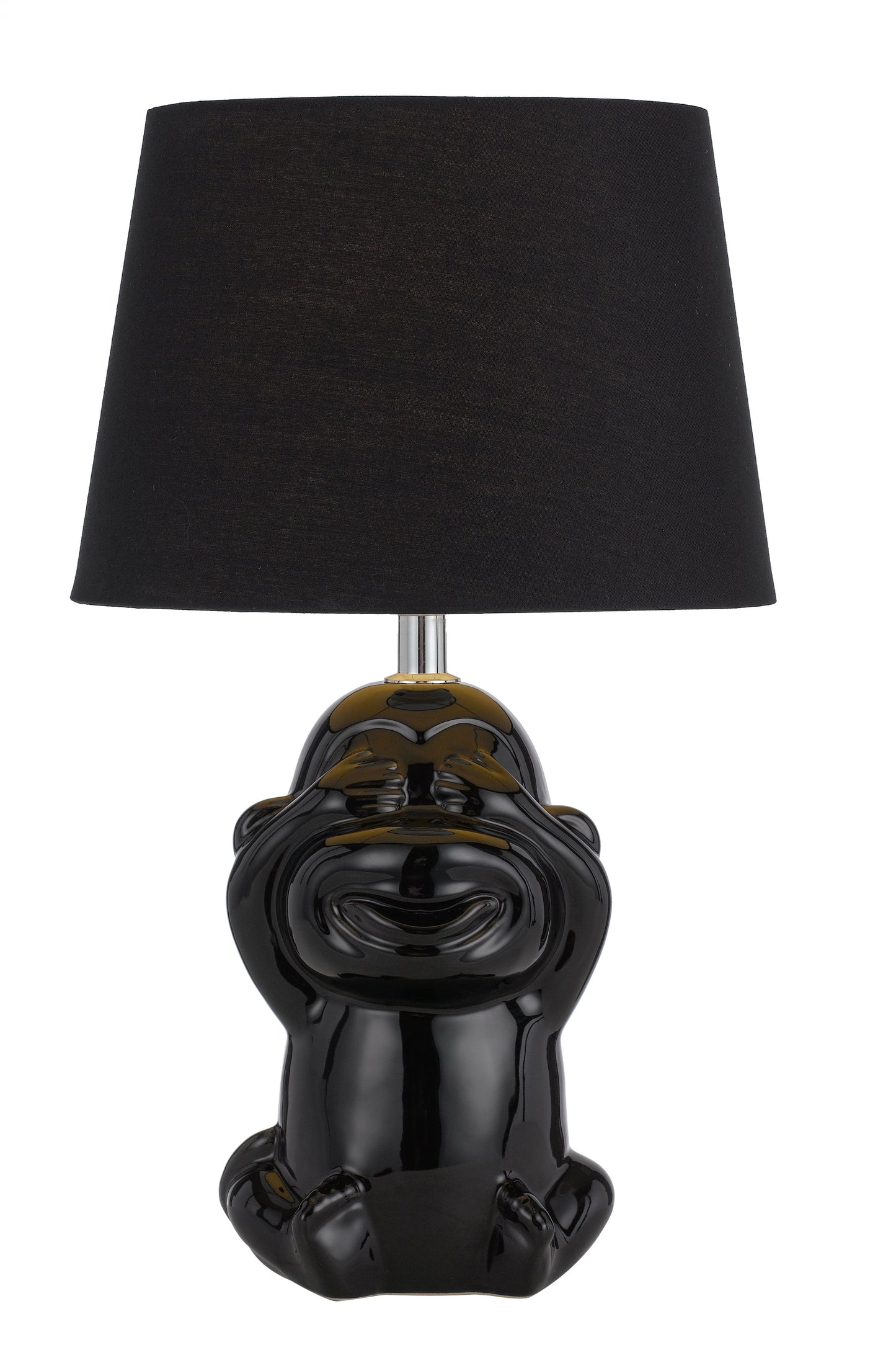 TFS CERAMIC TABLE LAMP 25wE27max H:380 D:215 BLACK/BLACK