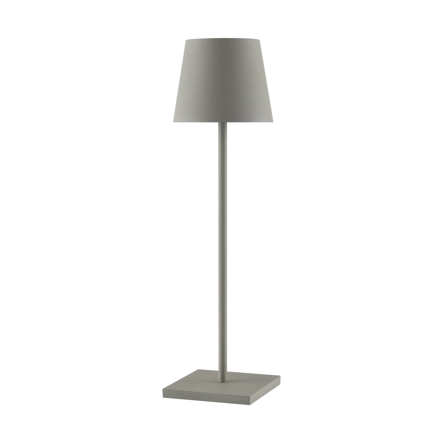 TFS RECHARGEABLE TABLE LAMP 3wLED D108 H380 IP54 1.5M 3000 K 300LM 2X2000mah GREY SAND
